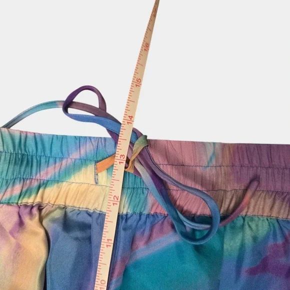 Johnny Was Workshop Silk Merida Marble Shorts S Colorful Boho Festival NWT - Picture 7 of 10